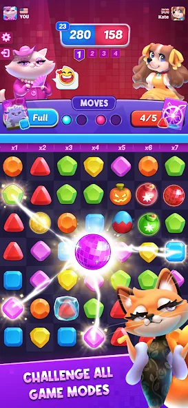 Match Club : PvP Match3 — Безлимитные монеты и бустеры, скачать мод APK — скриншот 5