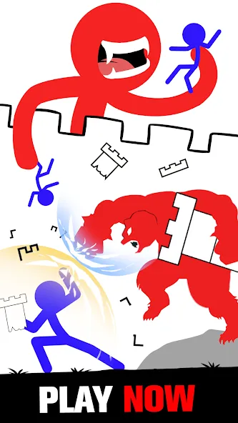 Скачать Stick Fight: Endless Battle Mod APK — Безлимитные монеты и оружие — скриншот 1 Скачать Stick Fight: Endless Battle Mod APK — Безлимитные монеты и оружие — скриншот 1
