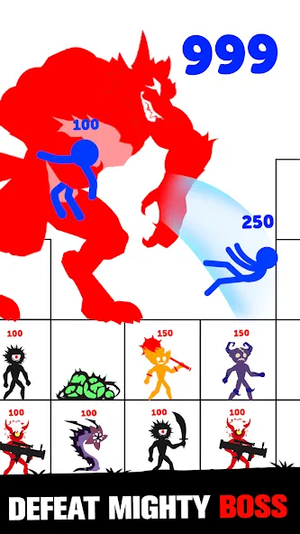 Скачать Stick Fight: Endless Battle Mod APK — Безлимитные монеты и оружие — скриншот 5 Скачать Stick Fight: Endless Battle Mod APK — Безлимитные монеты и оружие — скриншот 5