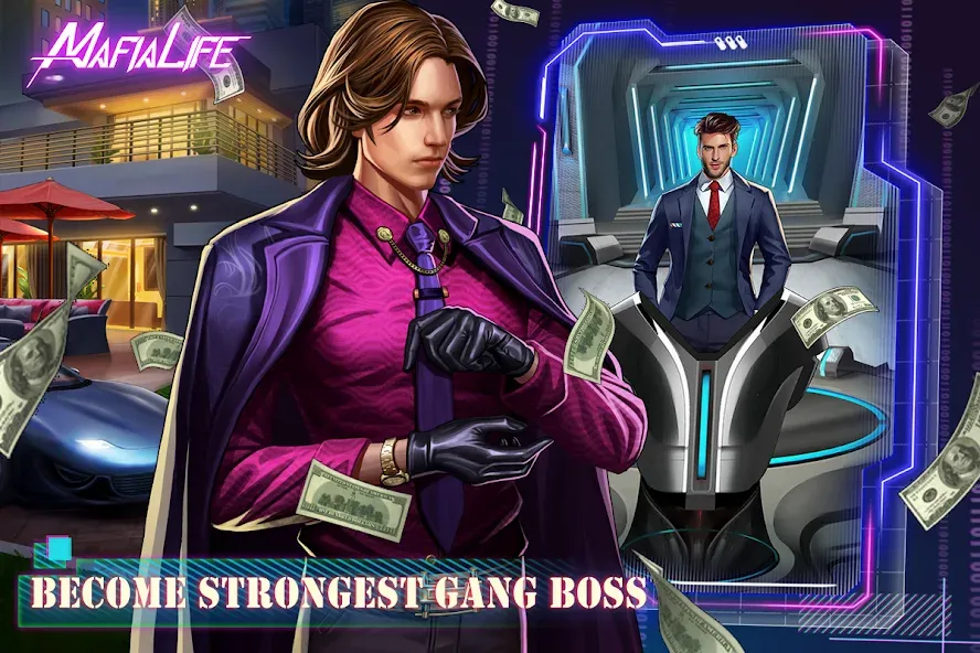 Mafia Life: Underworld взлом APK — Безлимитные деньги и оружие — скриншот 4