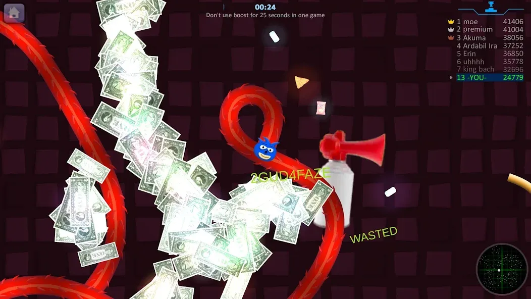Snake Hunt: Worm io Games Zone взлом на Андроид — Безлимитные деньги и усиленные бонусы — скриншот 2