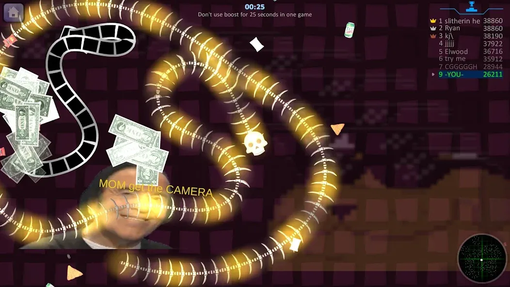 Snake Hunt: Worm io Games Zone взлом на Андроид — Безлимитные деньги и усиленные бонусы — скриншот 3