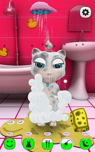 My Talking Kitty Cat — последняя версия с модом (Много денег и все предметы) — скриншот 2