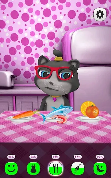 My Talking Kitty Cat — последняя версия с модом (Много денег и все предметы) — скриншот 3