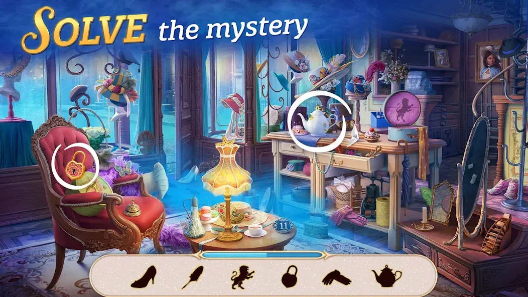 Seekers Notes: Hidden Objects — взломанная версия, Безлимитные подсказки и энергия — скриншот 2 Seekers Notes: Hidden Objects — взломанная версия, Безлимитные подсказки и энергия — скриншот 2