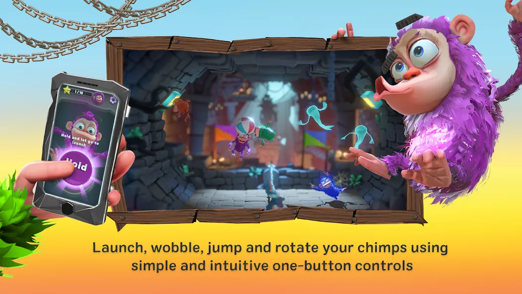 Chimparty взлом APK — Разблокированы все персонажи и уровни — скриншот 2 Chimparty взлом APK — Разблокированы все персонажи и уровни — скриншот 2