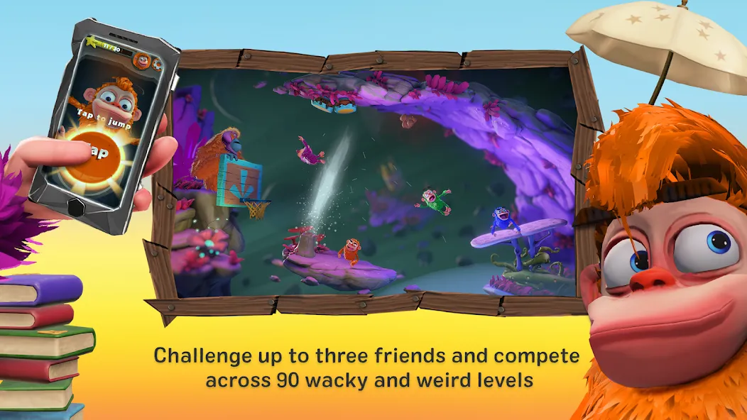 Chimparty взлом APK — Разблокированы все персонажи и уровни — скриншот 3 Chimparty взлом APK — Разблокированы все персонажи и уровни — скриншот 3