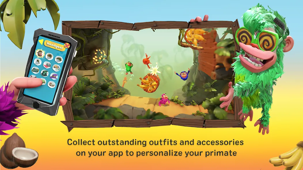 Chimparty взлом APK — Разблокированы все персонажи и уровни — скриншот 5 Chimparty взлом APK — Разблокированы все персонажи и уровни — скриншот 5