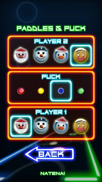 Glow Hockey MOD APK: Неограниченные шайбы и все столы открыты — скриншот 4