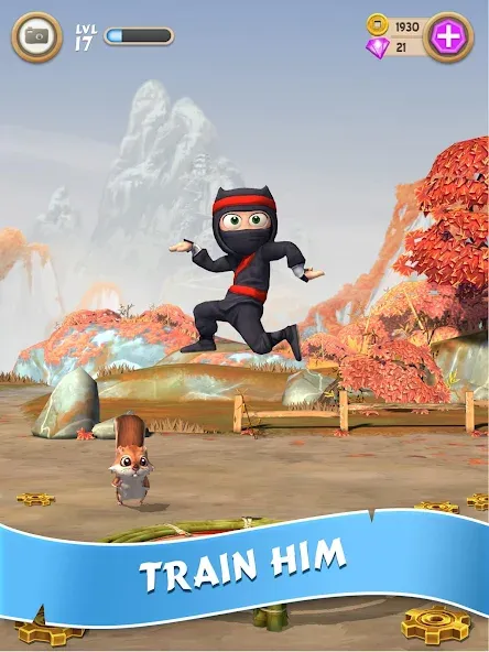 Clumsy Ninja бесплатно на Андроид — мод: Безлимитные монеты и энергия — скриншот 2