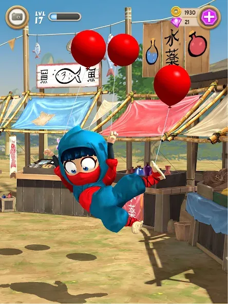 Clumsy Ninja бесплатно на Андроид — мод: Безлимитные монеты и энергия — скриншот 3