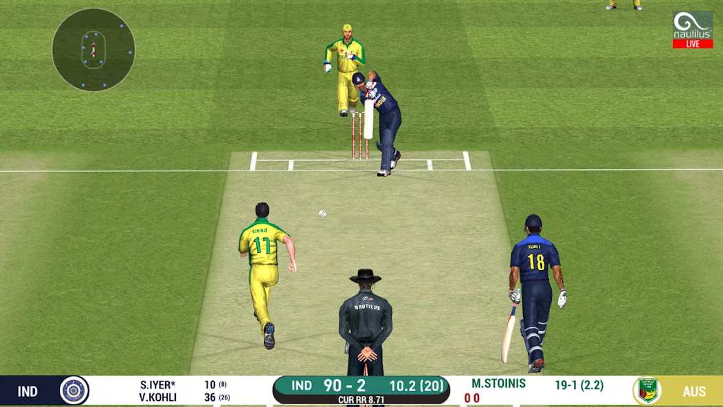 Real Cricket™ 20 бесплатно на Андроид — мод: Безлимитные деньги и открытые команды — скриншот 2 Real Cricket™ 20 бесплатно на Андроид — мод: Безлимитные деньги и открытые команды — скриншот 2