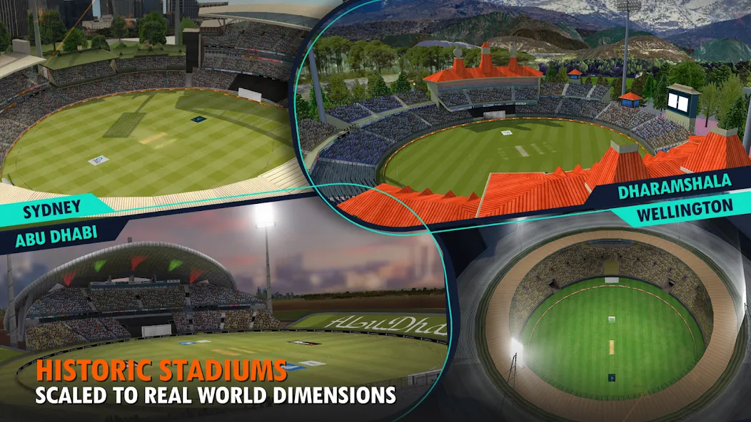 Real Cricket™ 24 бесплатно на Андроид — мод: Безлимитные монеты и открытые команды — скриншот 5