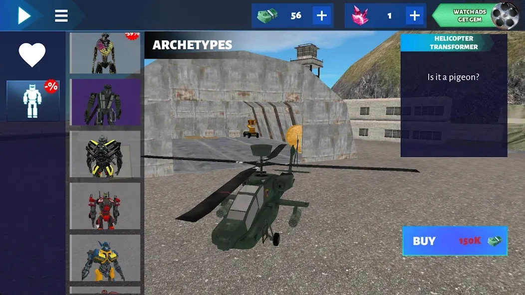 Robot Car взломанный APK — Безлимитные деньги и усиленные машины — скриншот 2