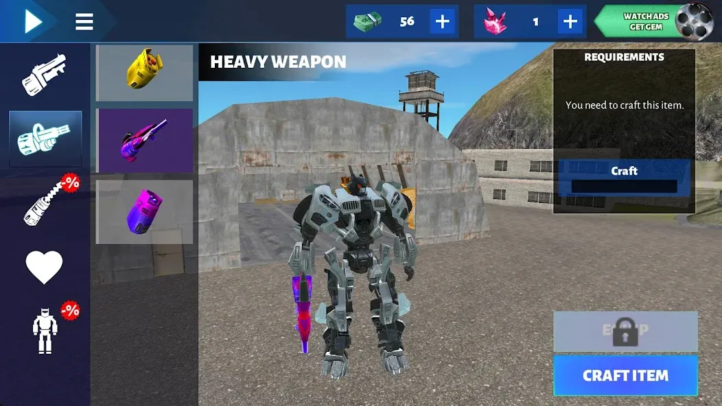 Robot Car взломанный APK — Безлимитные деньги и усиленные машины — скриншот 3