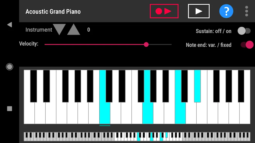 Simple piano with recorder взломанный APK — Открыты все инструменты и ноты — скриншот 1 Simple piano with recorder взломанный APK — Открыты все инструменты и ноты — скриншот 1