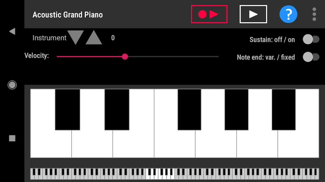 Simple piano with recorder взломанный APK — Открыты все инструменты и ноты — скриншот 4 Simple piano with recorder взломанный APK — Открыты все инструменты и ноты — скриншот 4