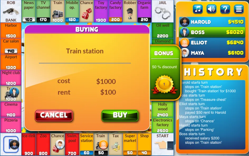 Скачать CrazyPoly - Business Dice Game Mod APK — Безлимитные деньги и все функции — скриншот 2 Скачать CrazyPoly - Business Dice Game Mod APK — Безлимитные деньги и все функции — скриншот 2