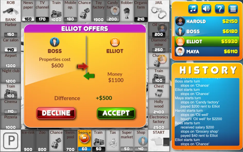 Скачать CrazyPoly - Business Dice Game Mod APK — Безлимитные деньги и все функции — скриншот 5 Скачать CrazyPoly - Business Dice Game Mod APK — Безлимитные деньги и все функции — скриншот 5