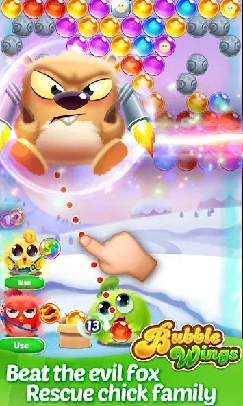 Скачать мод Bubble Wings: bubble shooter — Безлимитные жизни и монеты — скриншот 2 Скачать мод Bubble Wings: bubble shooter — Безлимитные жизни и монеты — скриншот 2