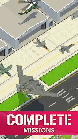 Idle Air Force Base взлом на Андроид — Много денег и все улучшения — скриншот 5 Idle Air Force Base взлом на Андроид — Много денег и все улучшения — скриншот 5