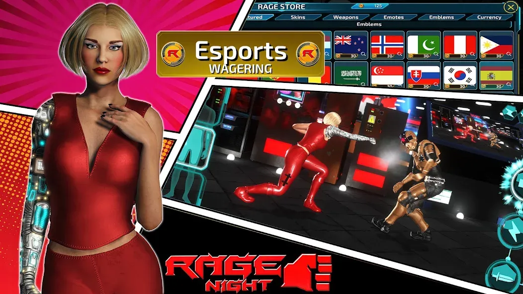 Скачать Rage Night последней версии — Безлимитные патроны и здоровье — скриншот 2
