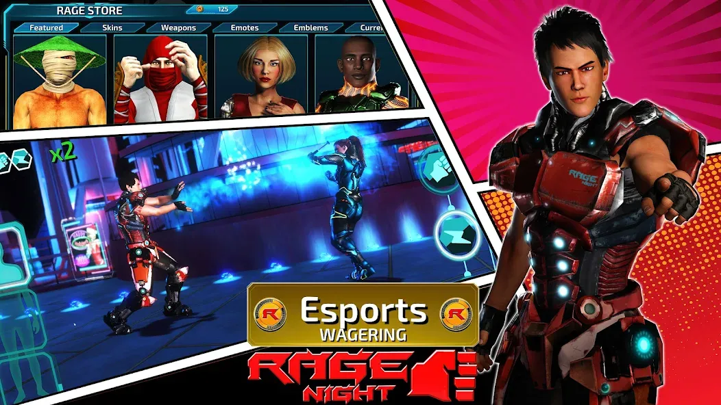 Скачать Rage Night последней версии — Безлимитные патроны и здоровье — скриншот 5