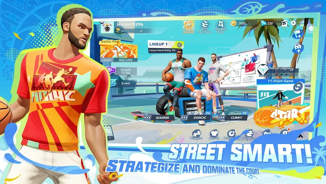 Dunk City Dynasty взломанный APK — Безлимитные деньги и энергия — скриншот 4