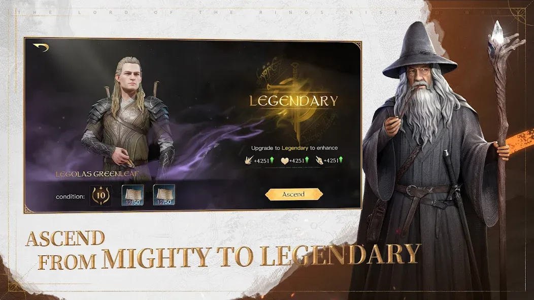 The Lord of the Rings: War на телефон — скачать мод: Безлимитные ресурсы и ускоренное развитие — скриншот 3