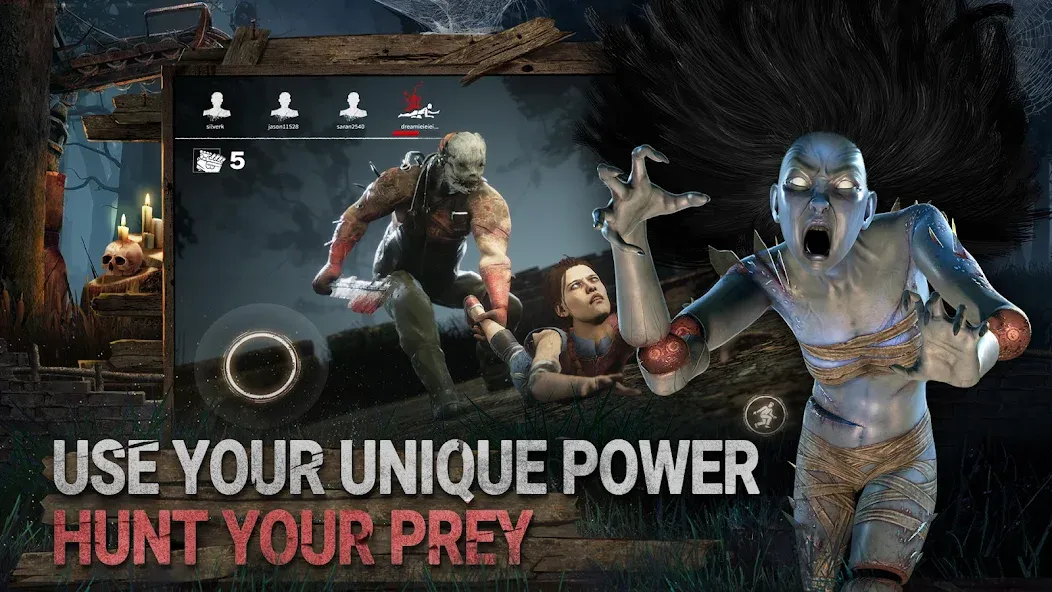 Скачать Dead by Daylight Mobile бесплатно — Безлимитные деньги и все персонажи — скриншот 4 Скачать Dead by Daylight Mobile бесплатно — Безлимитные деньги и все персонажи — скриншот 4