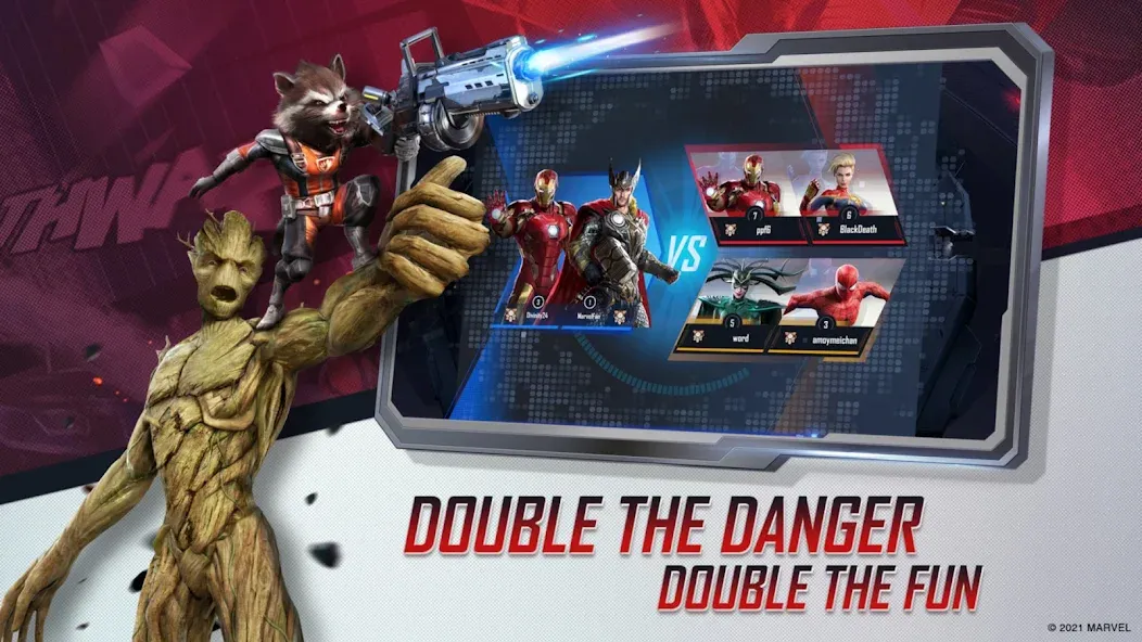 MARVEL Duel взлом на Андроид — Безлимитные ресурсы и все герои — скриншот 2