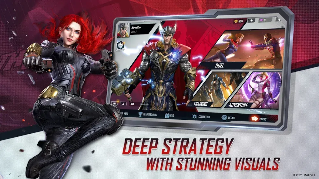 MARVEL Duel взлом на Андроид — Безлимитные ресурсы и все герои — скриншот 3