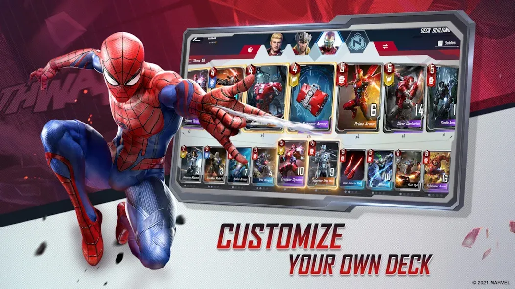 MARVEL Duel взлом на Андроид — Безлимитные ресурсы и все герои — скриншот 5