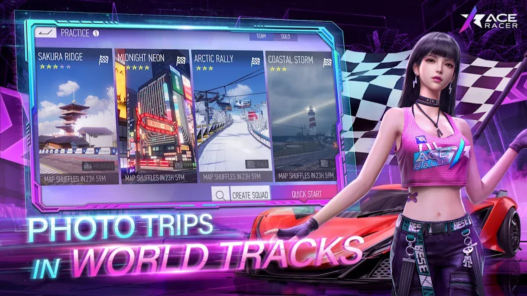Скачать Ace Racer на Андроид с модом — Безлимитные деньги и топливо — скриншот 3 Скачать Ace Racer на Андроид с модом — Безлимитные деньги и топливо — скриншот 3