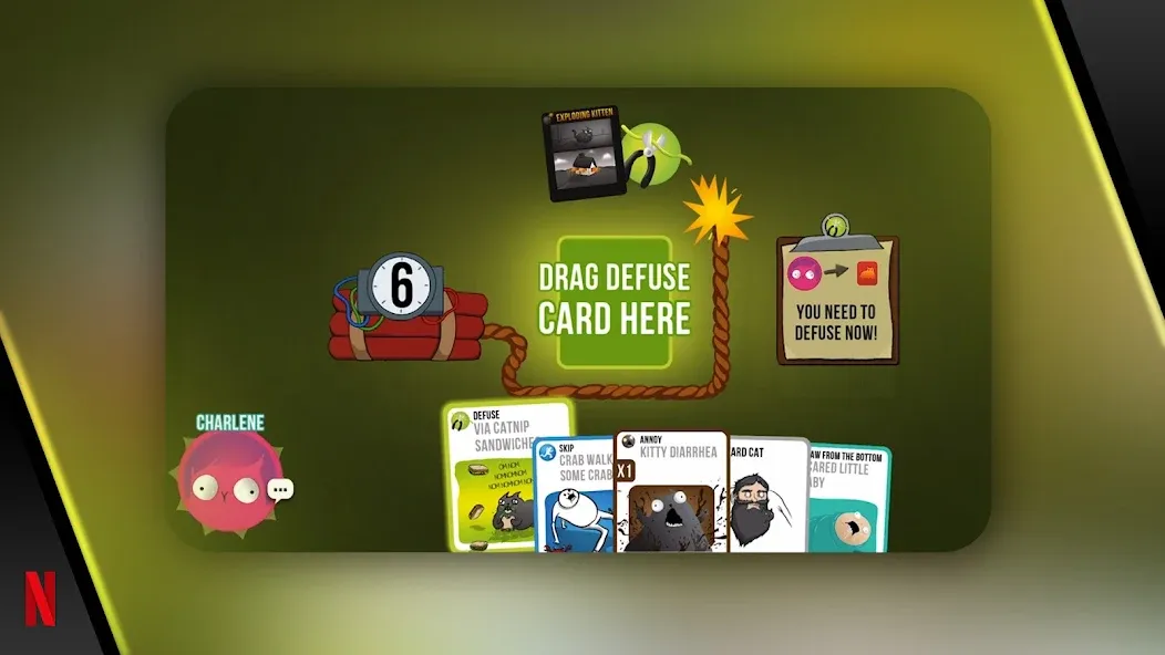 Exploding Kittens - The Game мод на Андроид: Без рекламы и бесконечные жизни — скриншот 3