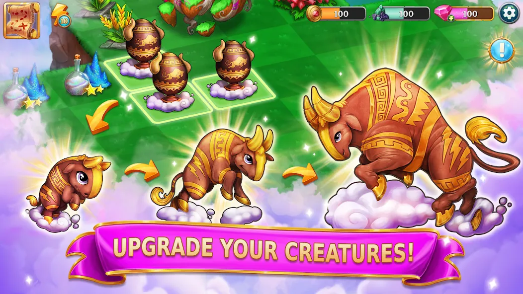 Merge Adventure: Magic Dragons взлом на Андроид — Безлимитные монеты и энергия — скриншот 2 Merge Adventure: Magic Dragons взлом на Андроид — Безлимитные монеты и энергия — скриншот 2