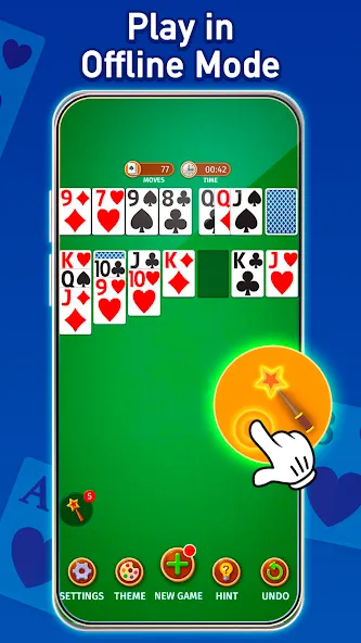 Solitaire: Classic Card Game — скачать мод: Безлимитные подсказки и отмены — скриншот 5 Solitaire: Classic Card Game — скачать мод: Безлимитные подсказки и отмены — скриншот 5