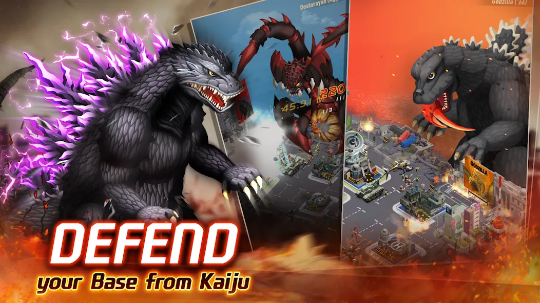 Скачать Godzilla Defense Force мод — Безлимитные деньги и усиленная защита — скриншот 1 Скачать Godzilla Defense Force мод — Безлимитные деньги и усиленная защита — скриншот 1