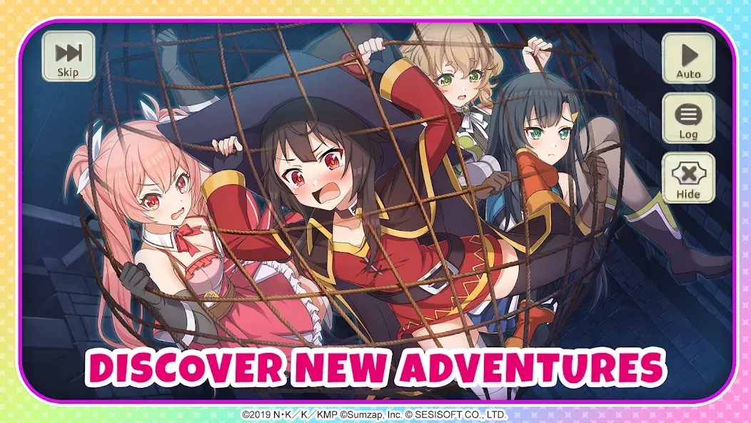 KonoSuba: Fantastic Days мод на Андроид: Много кристаллов и ресурсов — скриншот 3