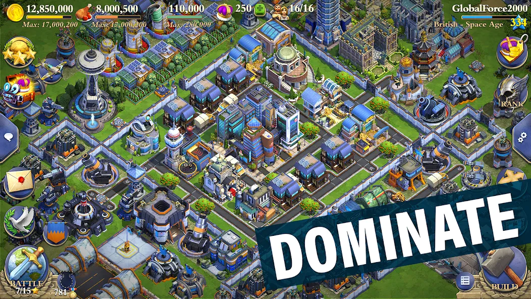 DomiNations MOD APK: Много ресурсов и быстрое развитие — скриншот 1 DomiNations MOD APK: Много ресурсов и быстрое развитие — скриншот 1