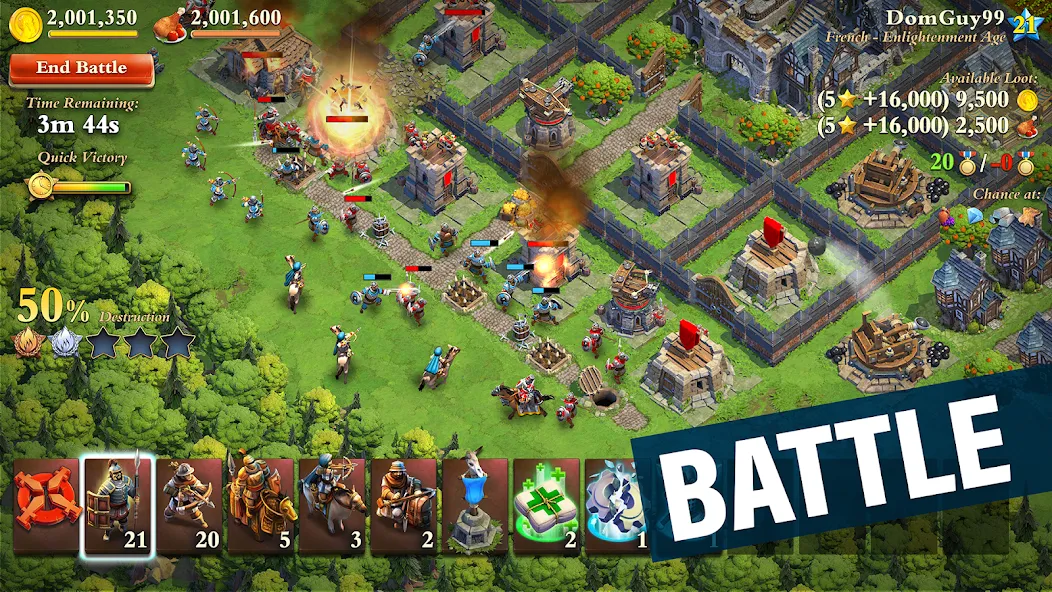 DomiNations MOD APK: Много ресурсов и быстрое развитие — скриншот 5 DomiNations MOD APK: Много ресурсов и быстрое развитие — скриншот 5