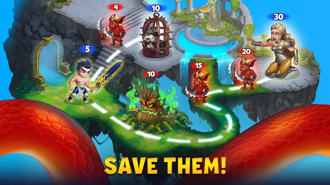 Hero Wars: Alliance на телефон — скачать мод: Безлимитные ресурсы и энергия — скриншот 2 Hero Wars: Alliance на телефон — скачать мод: Безлимитные ресурсы и энергия — скриншот 2