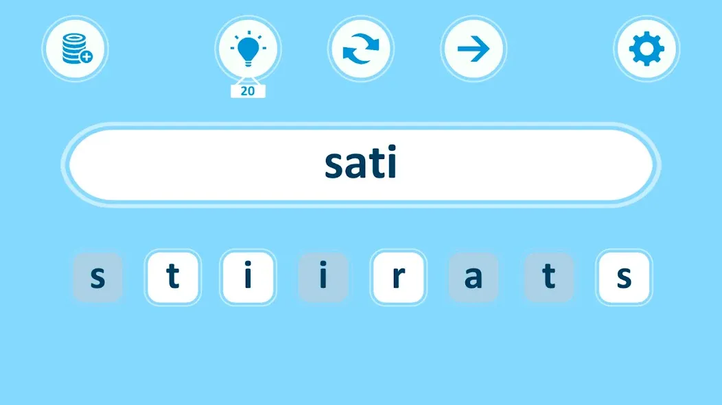 Anagrams — взломанная версия, Безлимитные подсказки и очки — скриншот 2 Anagrams — взломанная версия, Безлимитные подсказки и очки — скриншот 2