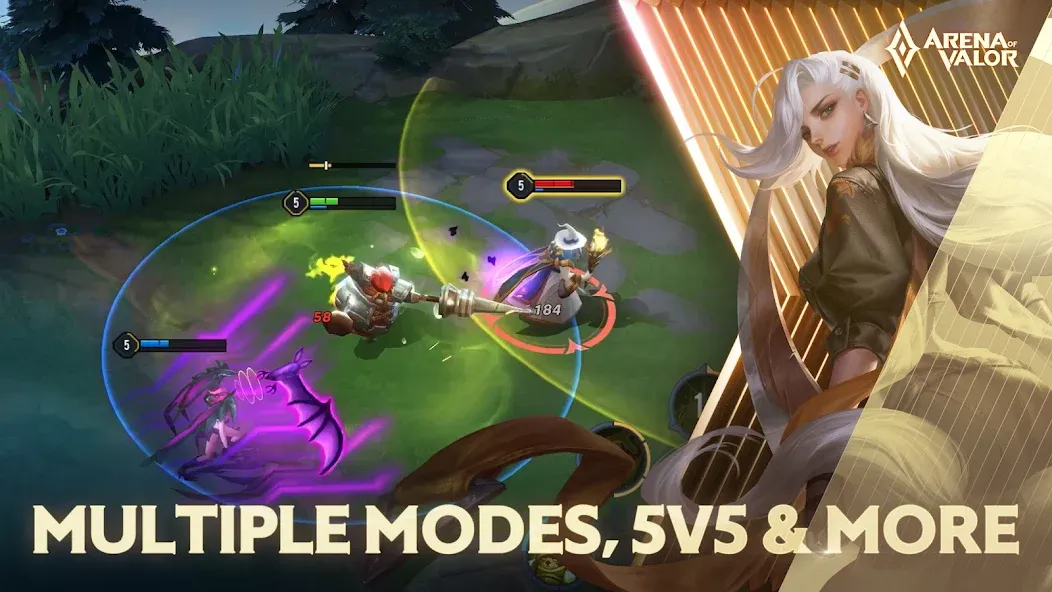 Arena of Valor — последняя версия с модом (Безлимитные ресурсы и усиленные герои) — скриншот 5 Arena of Valor — последняя версия с модом (Безлимитные ресурсы и усиленные герои) — скриншот 5
