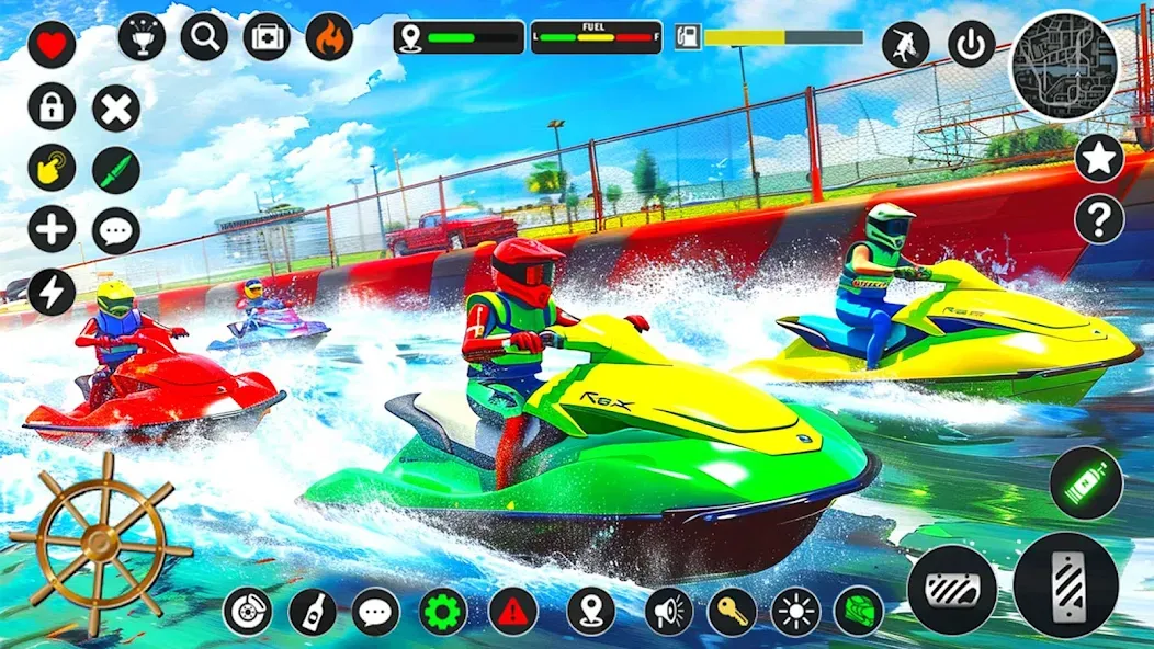 Jetski Boat Racing: Boat Games — Безлимитные деньги и топливо, скачать мод APK — скриншот 2 Jetski Boat Racing: Boat Games — Безлимитные деньги и топливо, скачать мод APK — скриншот 2