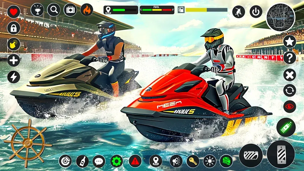 Jetski Boat Racing: Boat Games — Безлимитные деньги и топливо, скачать мод APK — скриншот 3 Jetski Boat Racing: Boat Games — Безлимитные деньги и топливо, скачать мод APK — скриншот 3