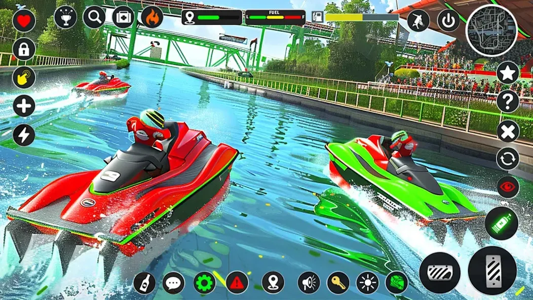 Jetski Boat Racing: Boat Games — Безлимитные деньги и топливо, скачать мод APK — скриншот 4 Jetski Boat Racing: Boat Games — Безлимитные деньги и топливо, скачать мод APK — скриншот 4