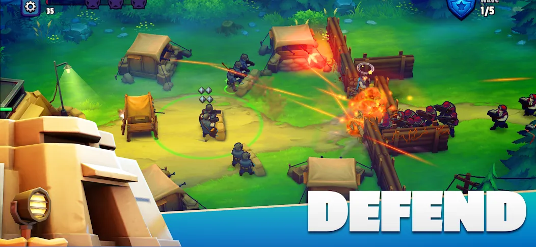 GUNS UP! Mobile War Strategy MOD APK скачать на Андроид — Безлимитные ресурсы и мощная армия — скриншот 5 GUNS UP! Mobile War Strategy MOD APK скачать на Андроид — Безлимитные ресурсы и мощная армия — скриншот 5