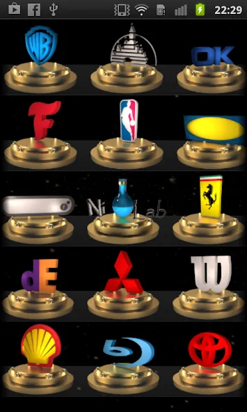 3D Logo Quiz — скачать мод: Открыты все логотипы и уровни — скриншот 1 3D Logo Quiz — скачать мод: Открыты все логотипы и уровни — скриншот 1