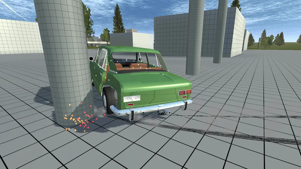 Мод Simple Car Crash Physics Sim — Реалистичная физика и разрушения, скачать APK — скриншот 1 Мод Simple Car Crash Physics Sim — Реалистичная физика и разрушения, скачать APK — скриншот 1